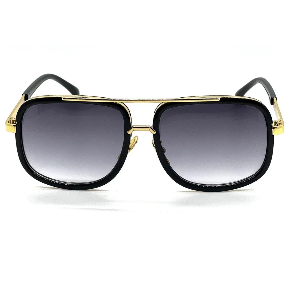 Fashion Square Sunglasses Women Retro Rivets Driving Gradient Shades UV400 Gafas